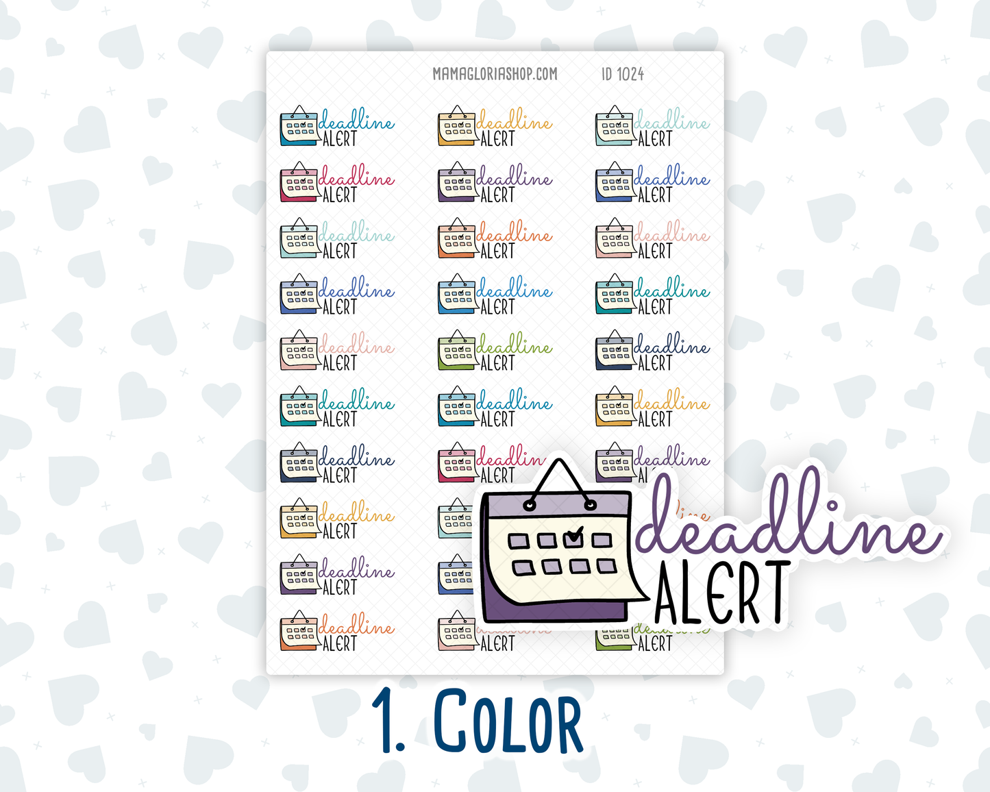 Deadline Alert - Text Sticker With Icon
