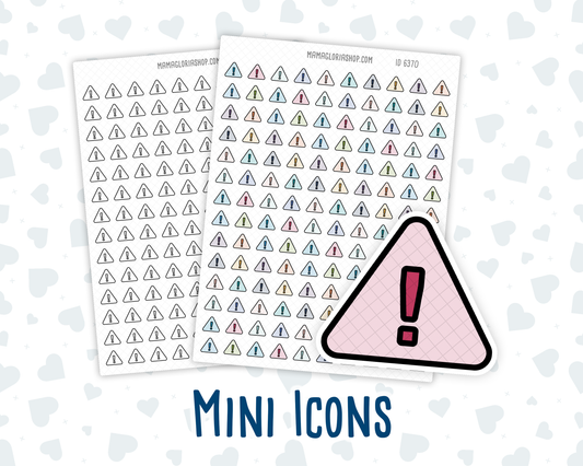 Important Reminder - Alert Warning Exclamation Mark - Doodle Icon-Sticker