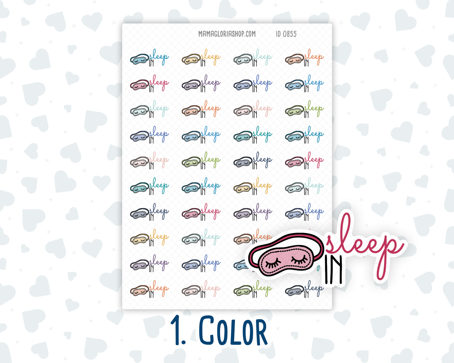 Sleep In - Text Sticker With Icon