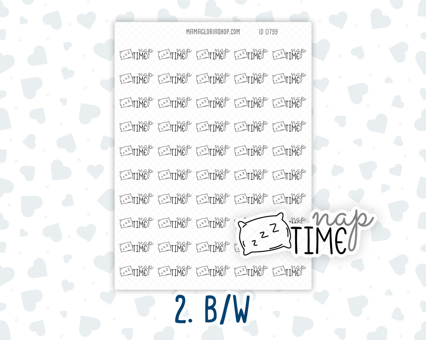 Nap Time - Text Sticker With Icon