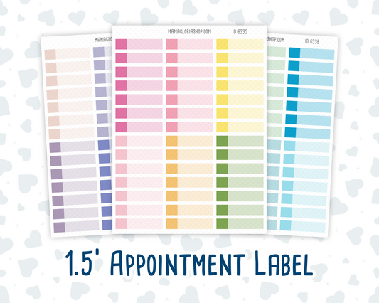 Quarter Size Appointment Labels – Color Pop