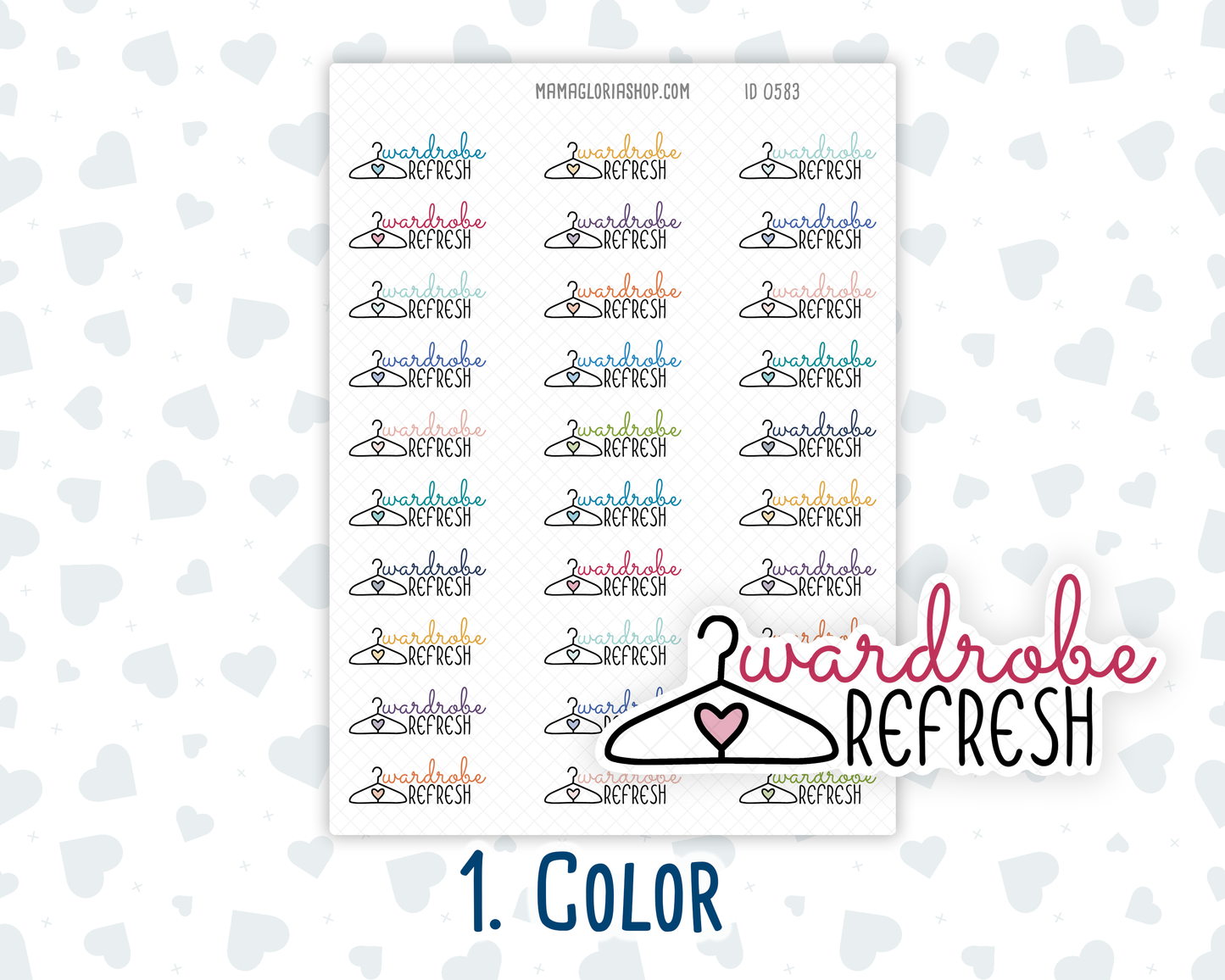 Wardrobe Refresh - Text Sticker With Icon