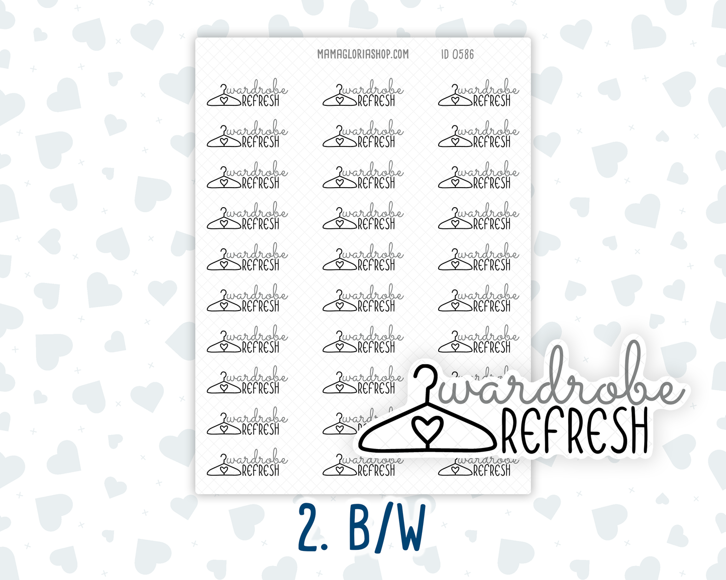 Wardrobe Refresh - Text Sticker With Icon