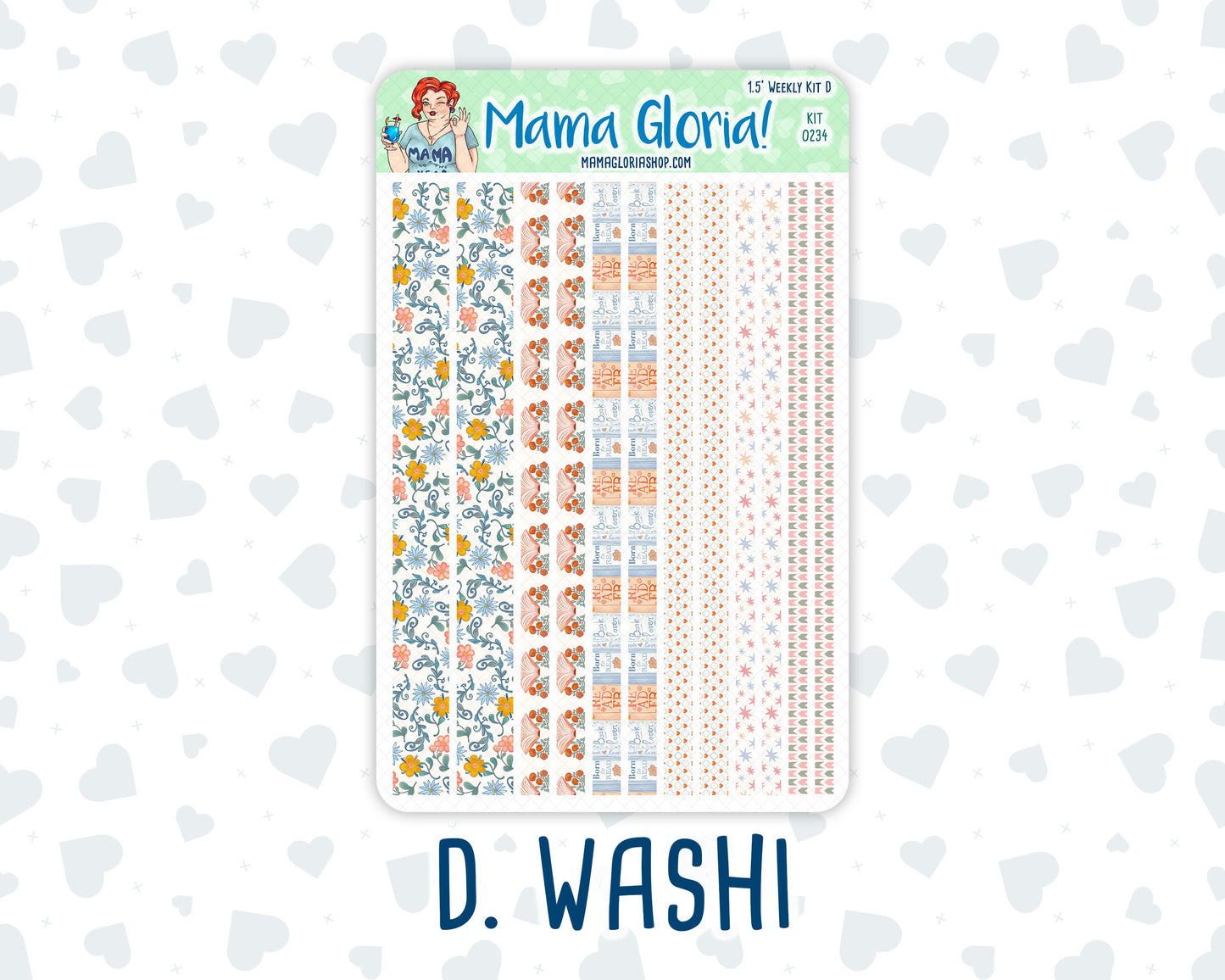 Kit 0234 - 1.5" Wide Column - Weekly Kit - September - REF - Kit 0234 – Reader’s Escape - September - For Vertical & Hourly Planners