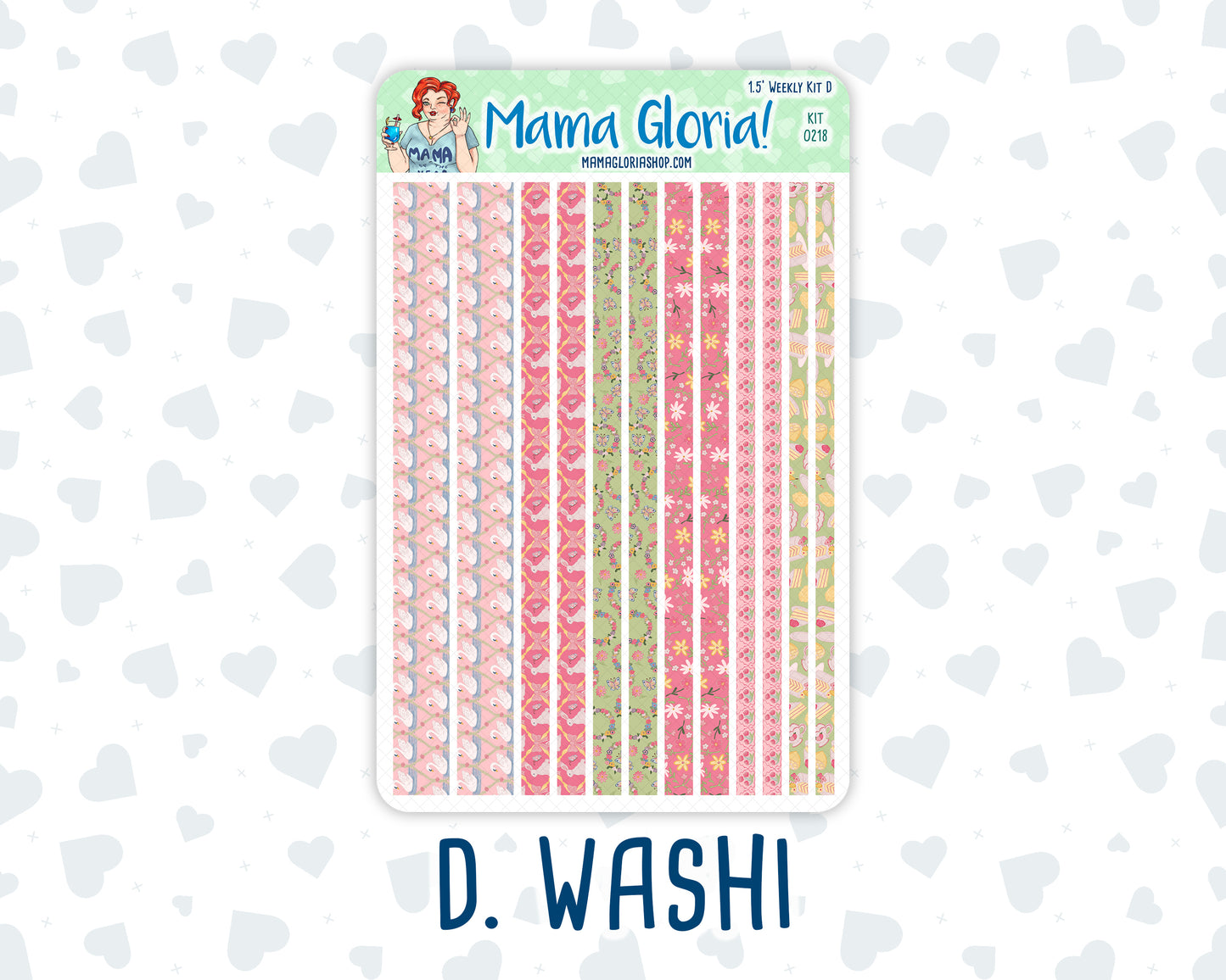 Kit 0218- 1.5" - Mother's Love - May - Weekly Kit For Vertical and Hourly Planners