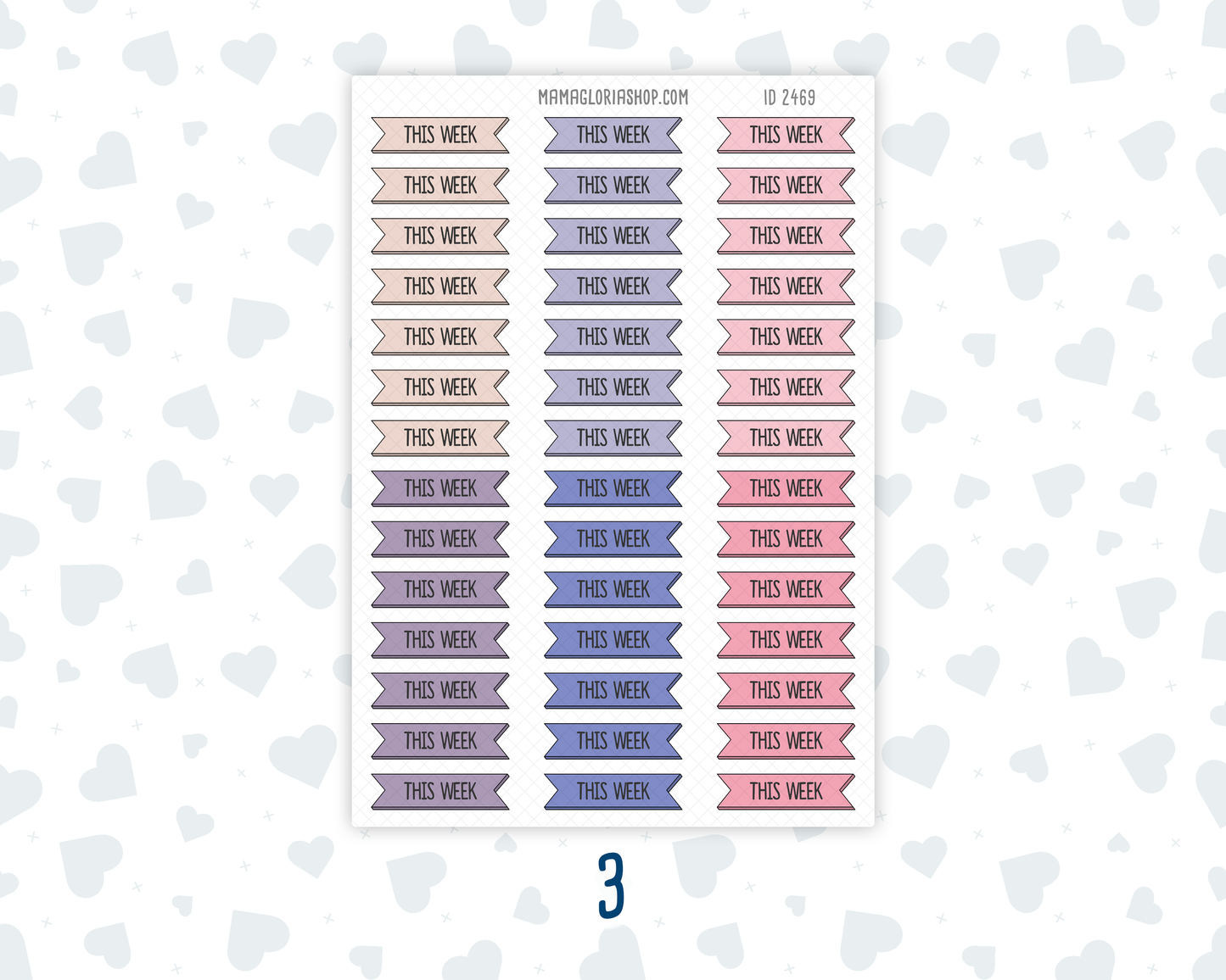 This Week - Banner Label Stickers - Functional - For Planners – Color Pop