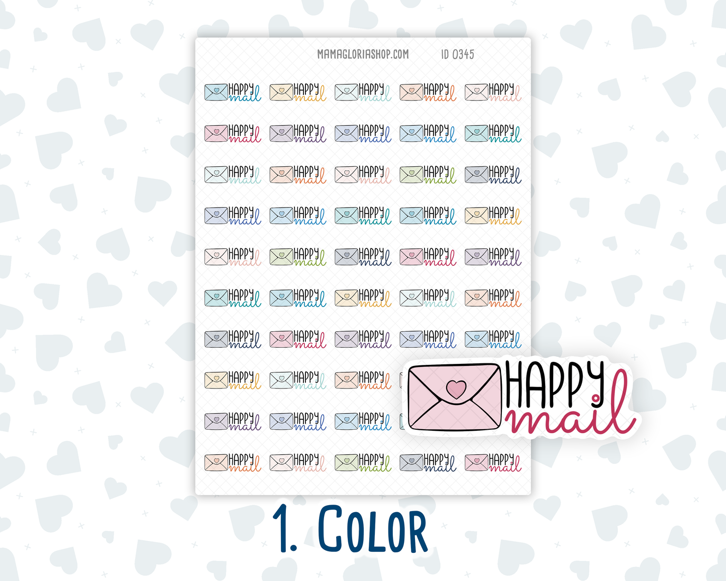 Happy Mail - Text Sticker With Icon