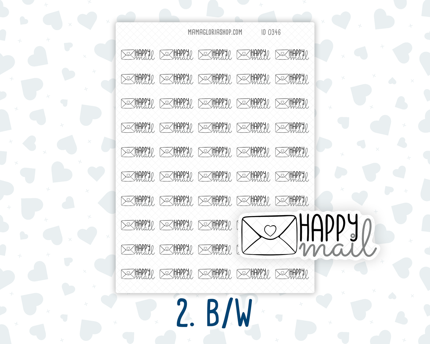 Happy Mail - Text Sticker With Icon