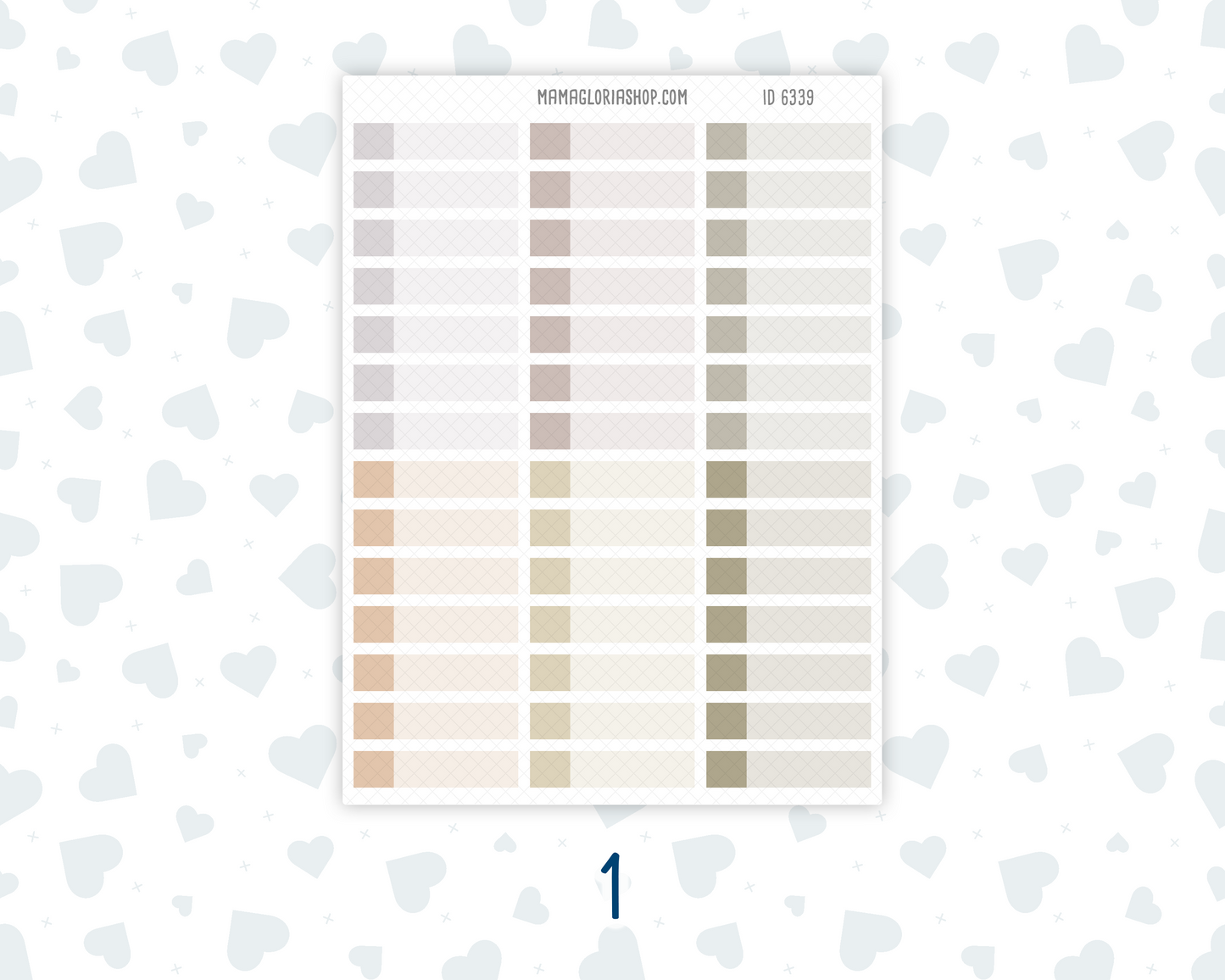 Quarter Size Appointment Labels – Wild Sage & Muted Slate