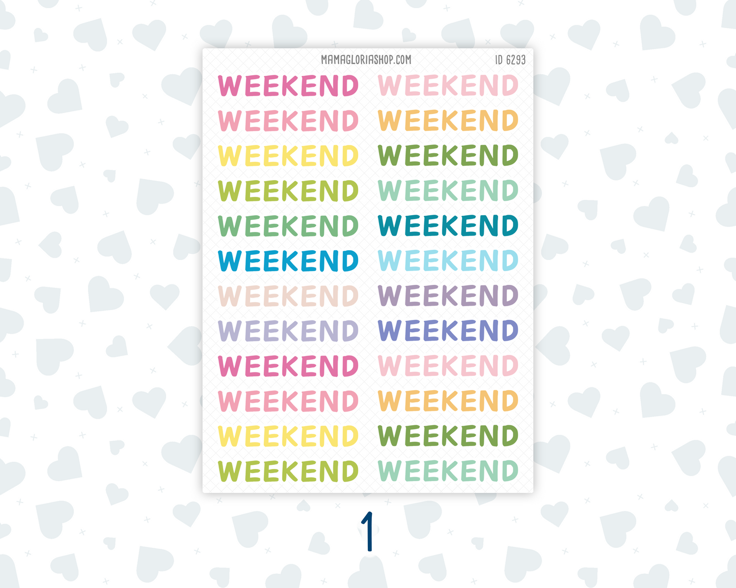 Weekend Banner Stickers