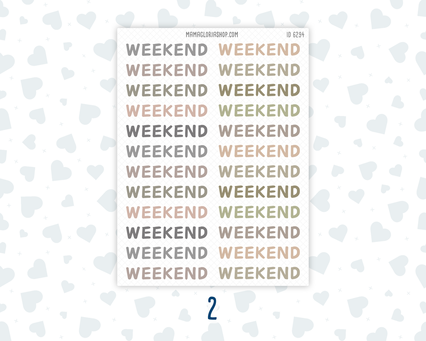 Weekend Banner Stickers