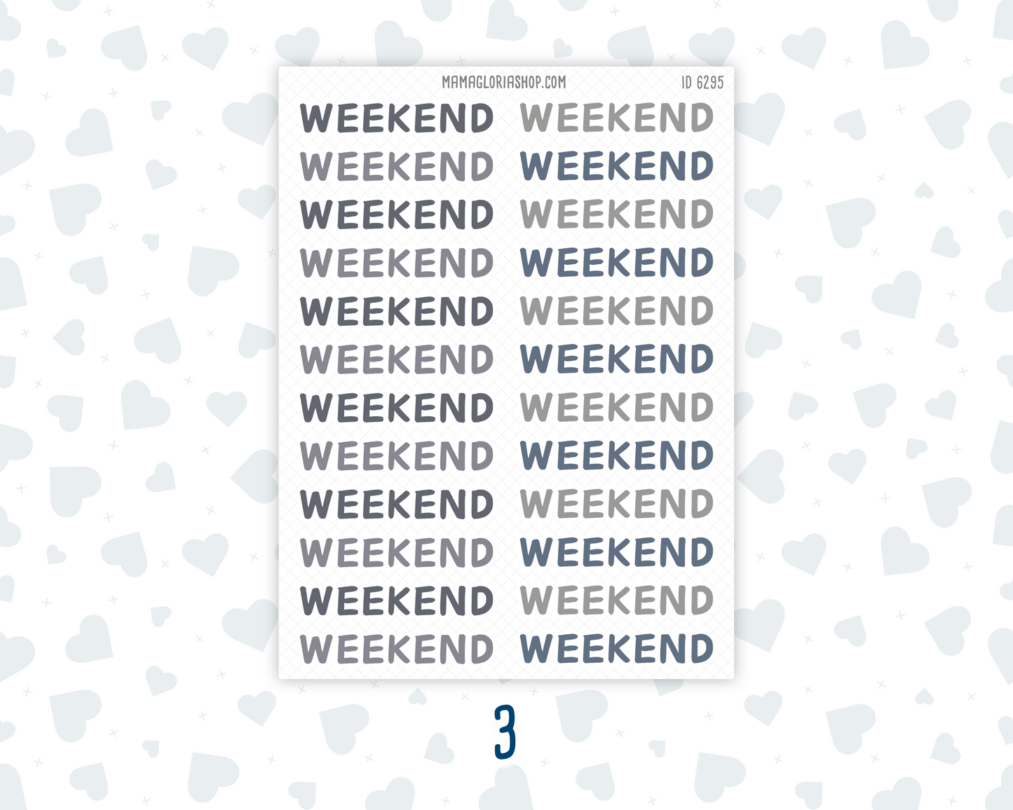 Weekend Banner Stickers