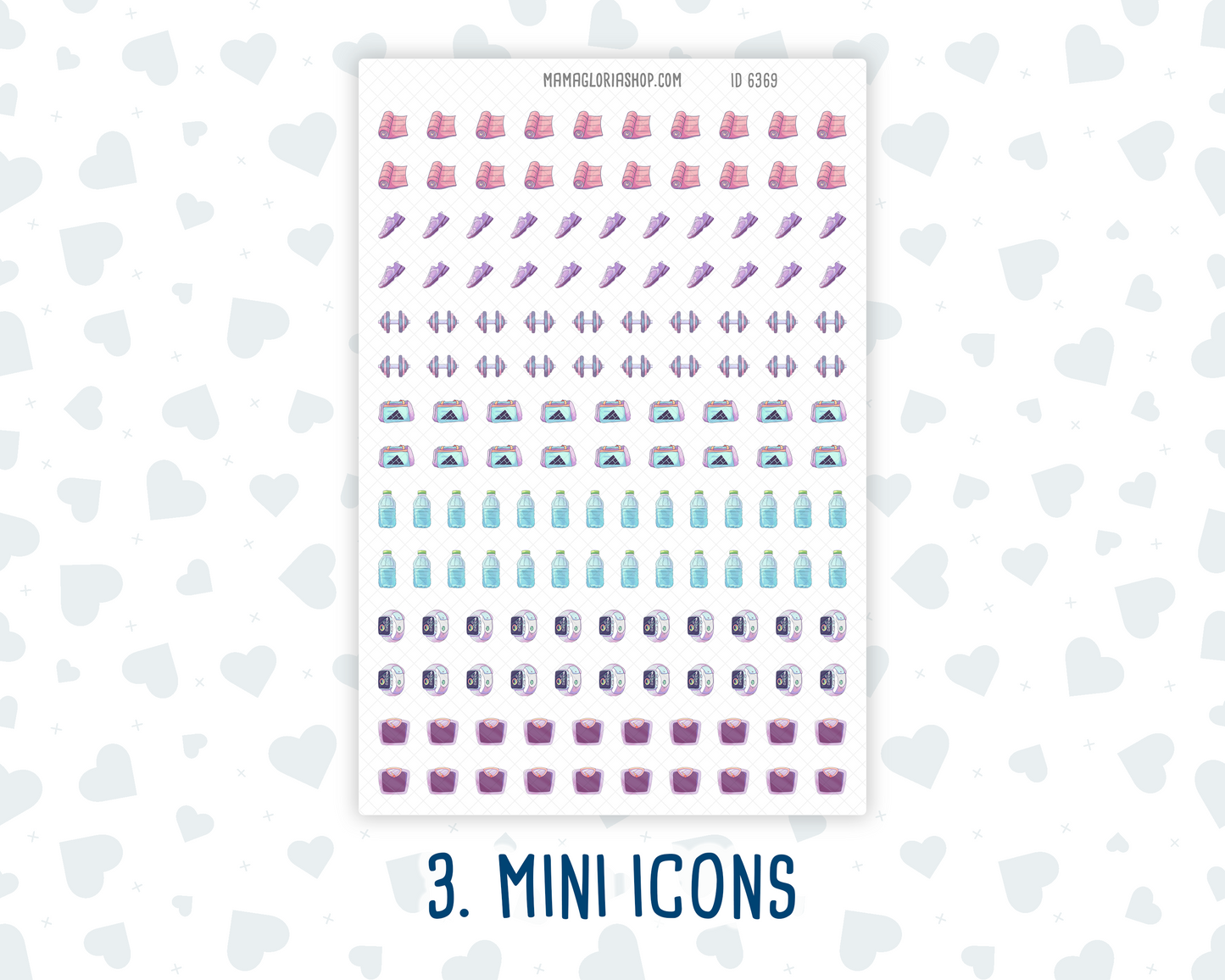 Fitness Planner Sticker Bundle