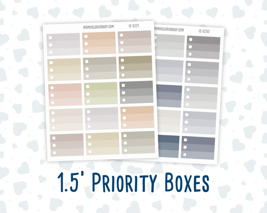 Half Size Priority Boxes – Wild Sage & Muted Slate