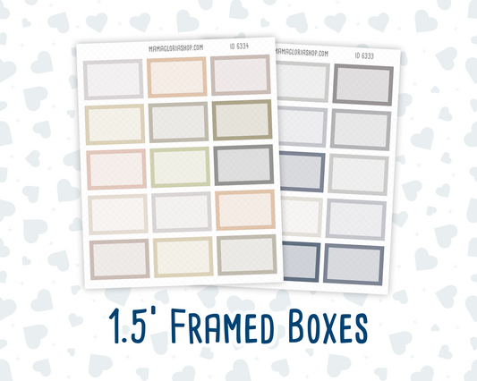 Half Size Framed Boxes – Wild Sage & Muted Slate