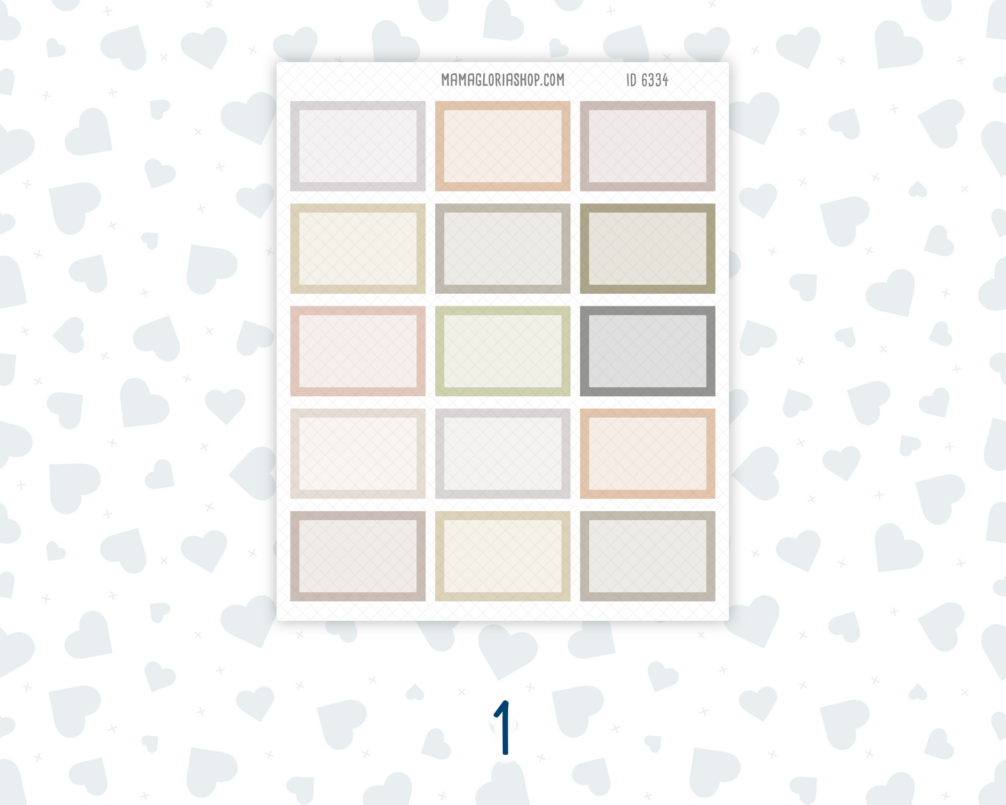 Half Size Framed Boxes – Wild Sage & Muted Slate
