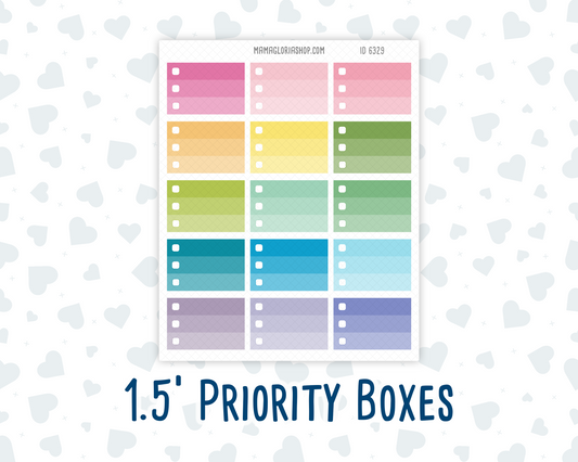 Half Size Priority Boxes – Color Pop