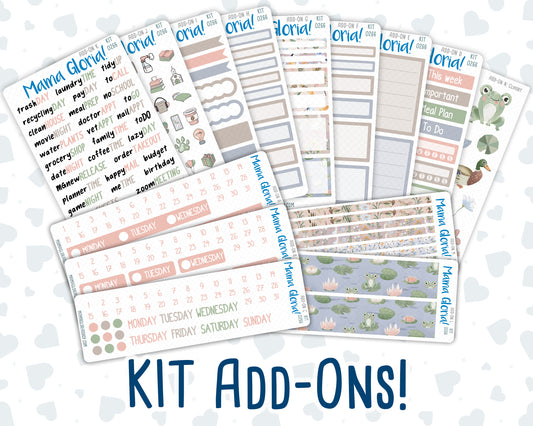 Kit 0266 - Add Ons - May - Froggy Lake Picnic - Planner Stickers