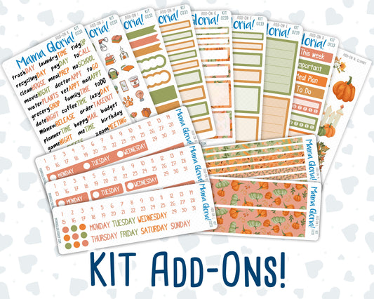 Kit 0233 - Add Ons - September - Cinnamon Days - Planner Stickers