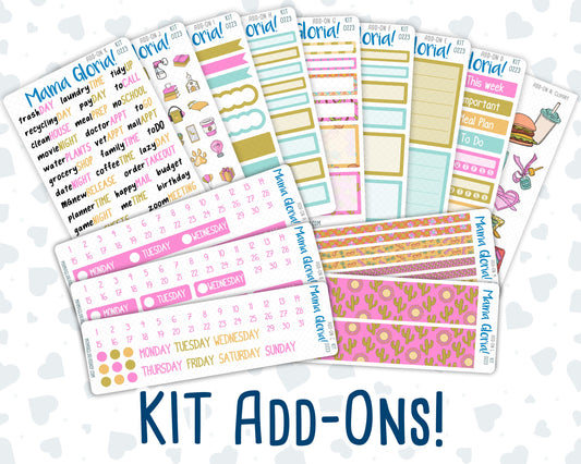 Kit 0223 - Add Ons - June - Route 66 - Planner Stickers