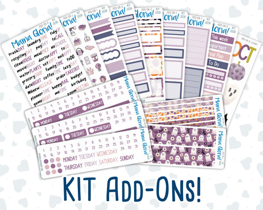 Kit 0236 - Add Ons - October - Sweet & Spooky - Planner Stickers