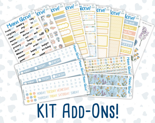 Kit 0265 - Add Ons - May - Honeybee Sky - Planner Stickers
