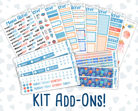 Kit 0268 - Add Ons - June - Sea Sweeties - Planner Stickers