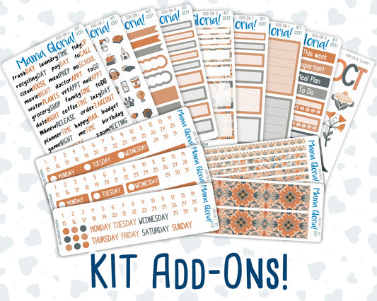 Kit 0237 - Add Ons - October - Forest Folk - Planner Stickers