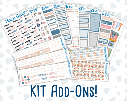 Kit 0234 - Add Ons - September - REF - Kit 0234 – Reader’s Escape - September - Planner Stickers