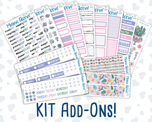 Kit 0258 - Add Ons - March - Plant Therapy - Planner Stickers