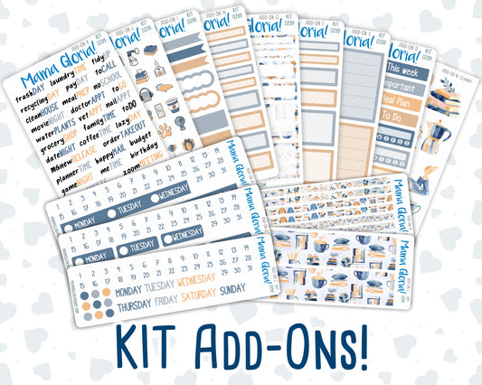 Kit 0299 - Add Ons - October - Book Nook - Planner Stickers