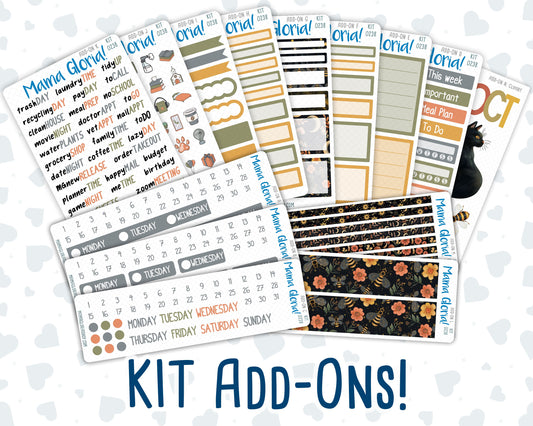 Kit 0238 - Add Ons - October - Starry Autumn Nights - Planner Stickers
