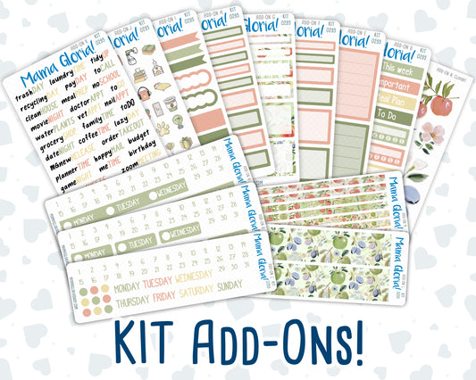 Kit 0295 - Add Ons - September - Apple Harvest - Planner Stickers
