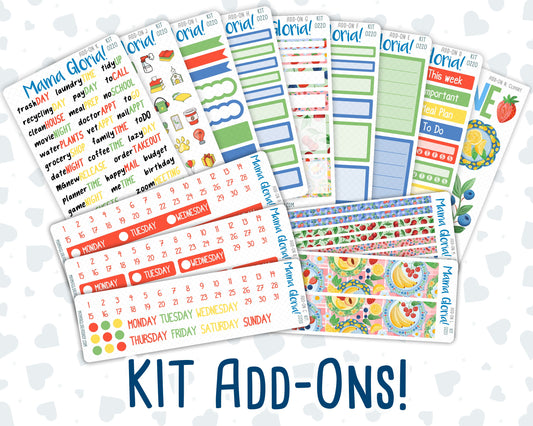 Kit 0220 - Add Ons - June - June Berries - Planner Stickers