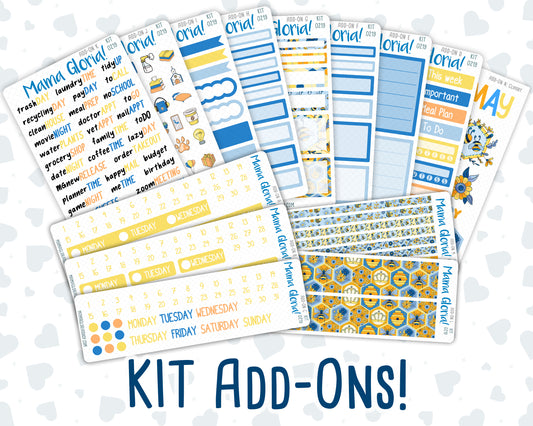 Kit 0219 Add Ons - Bee's Business- May- Planner Stickers - Kit