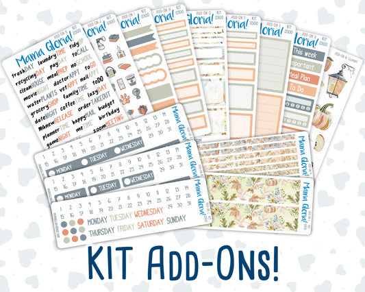 Kit 0300 - Add Ons - October - Autumn Stroll - Planner Stickers