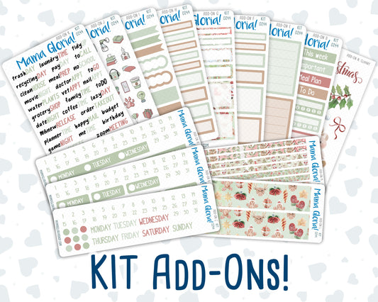 Kit 0244 - Add Ons - December - Santas Village - Planner Stickers