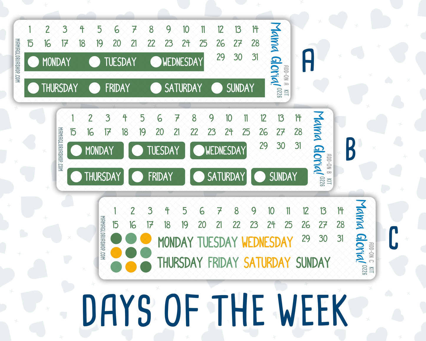 Kit 0226 - Add Ons - July - Tropical Whimsy - Planner Stickers