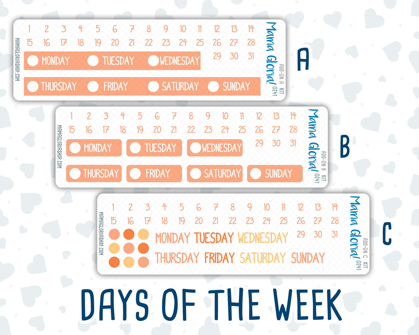 Kit 0241 - Add Ons - November - Pumpkin Latte - Planner Stickers