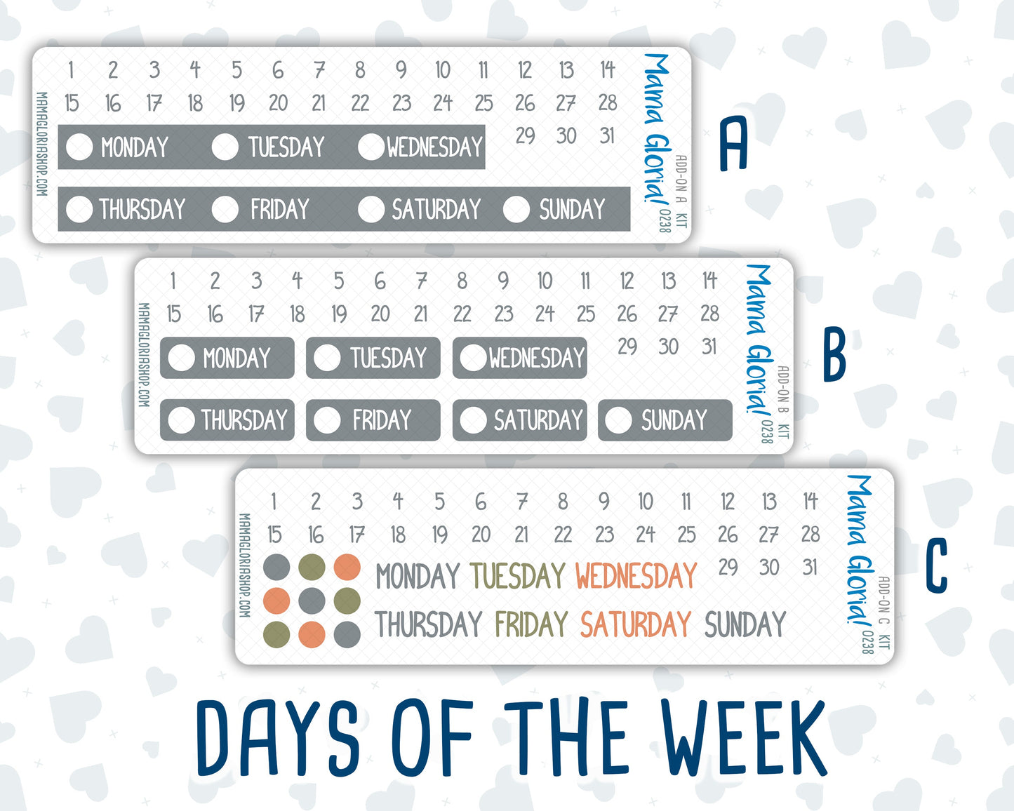Kit 0238 - Add Ons - October - Starry Autumn Nights - Planner Stickers