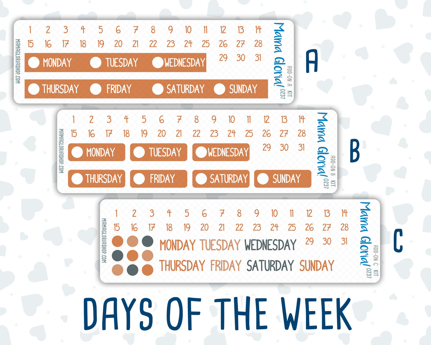 Kit 0237 - Add Ons - October - Forest Folk - Planner Stickers