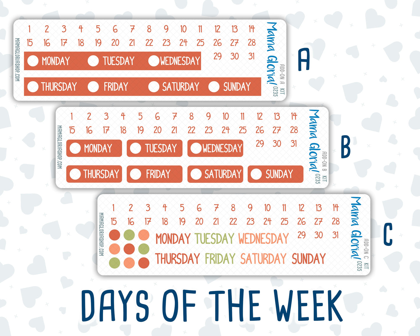 Kit 0235 - Add Ons - September - Apple Orchard - Planner Stickers