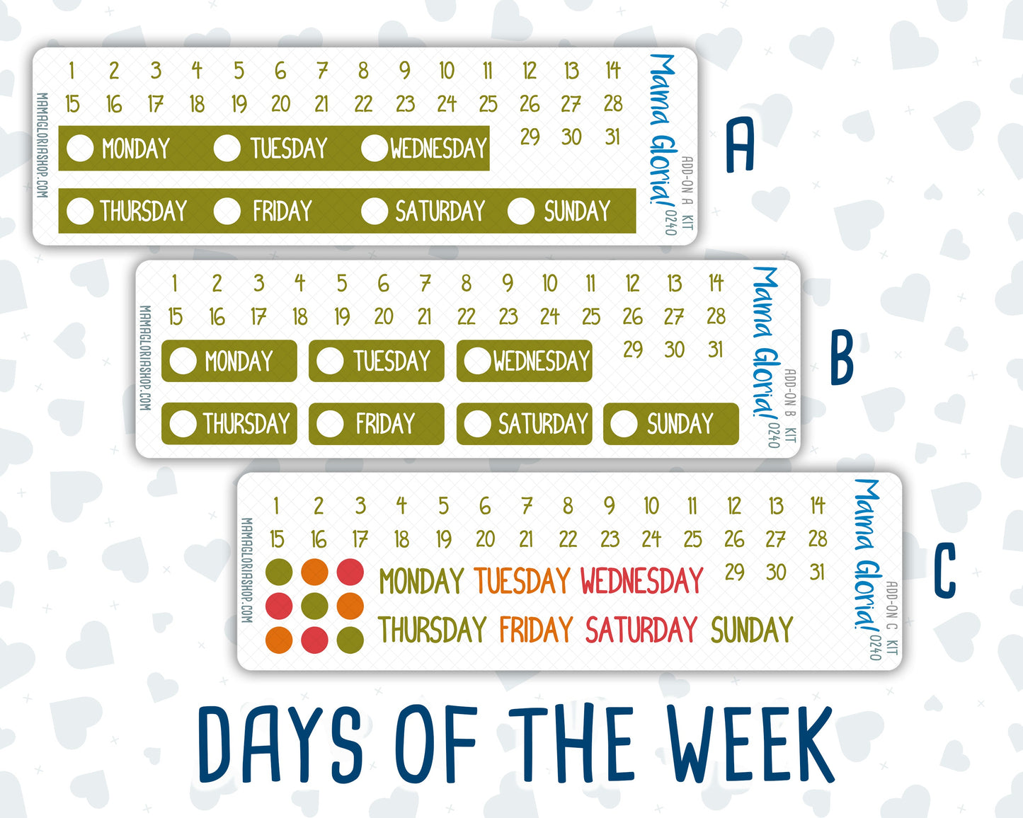 Kit 0240 - Add Ons - November - Cozy Thanksgiving - Planner Stickers