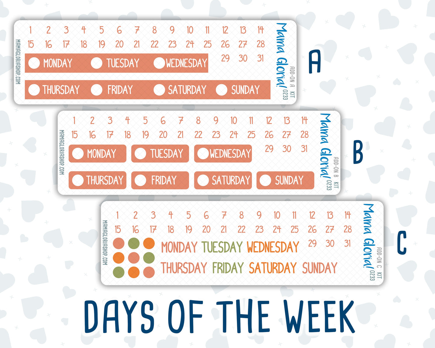 Kit 0233 - Add Ons - September - Cinnamon Days - Planner Stickers