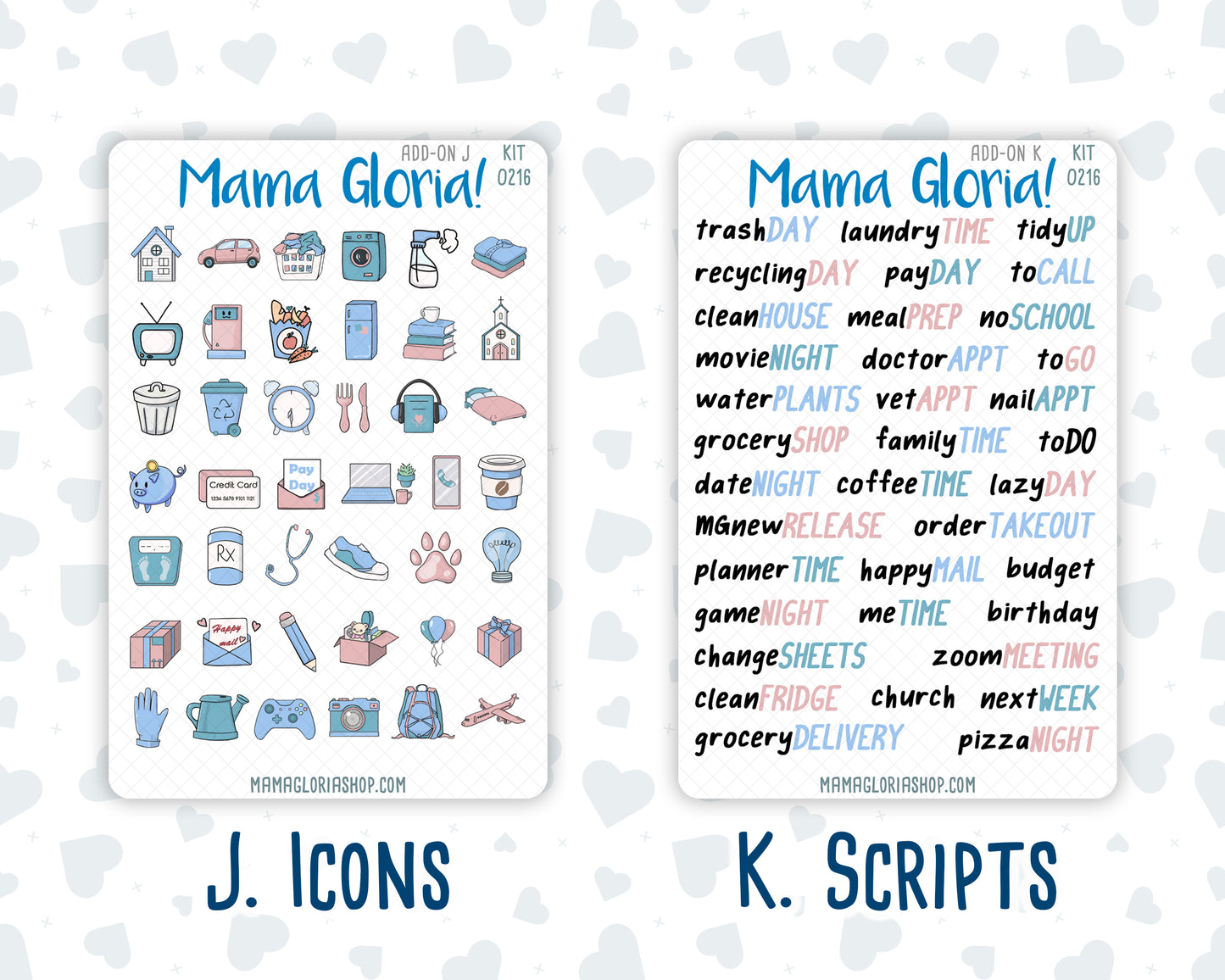 Kit 0216 Add Ons - Daisy Days- May- Planner Stickers - Kit