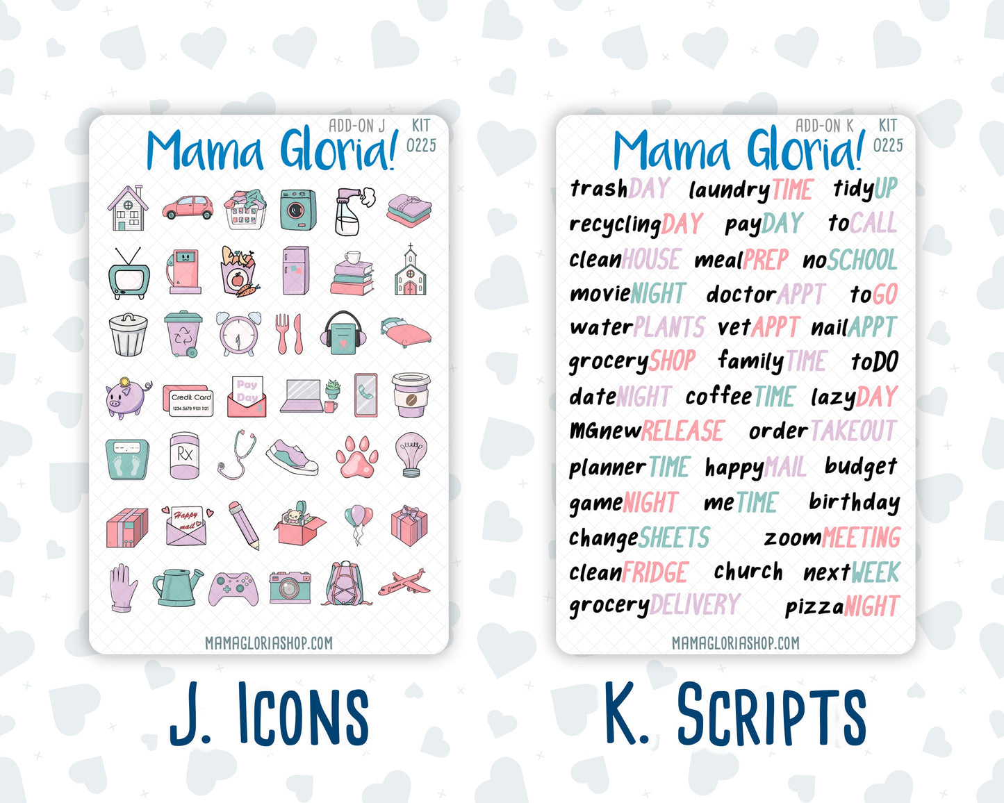 Kit 0225 - Add Ons - July - Carnival Joy - Planner Stickers