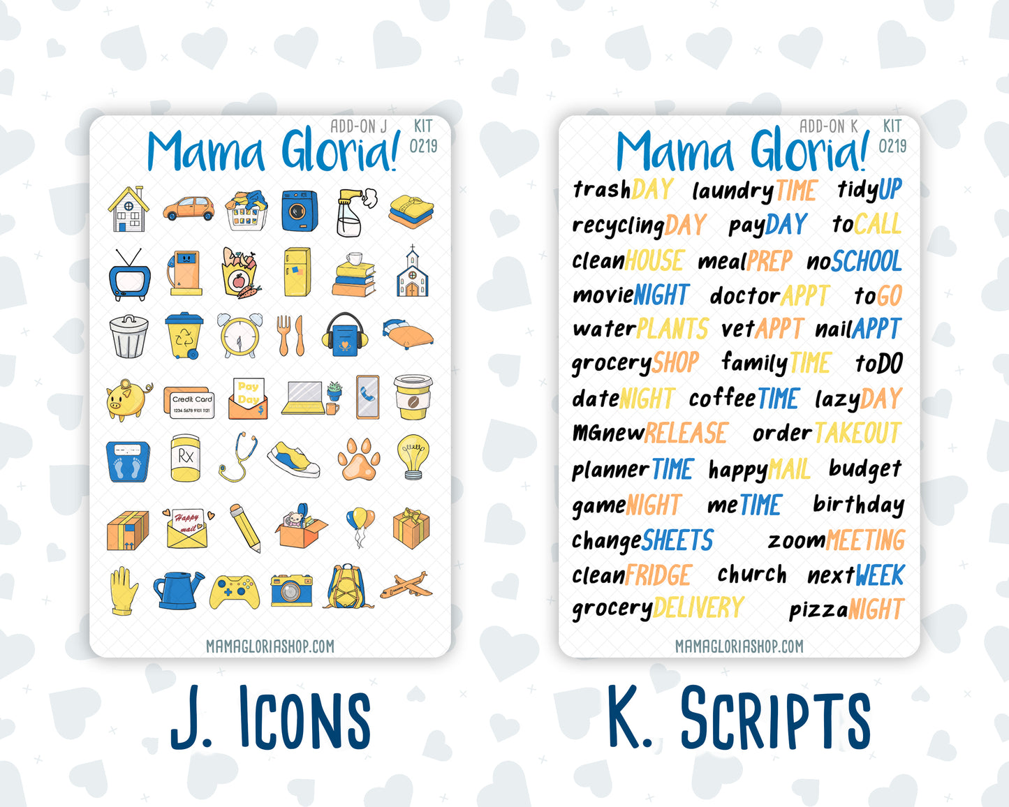 Kit 0219 Add Ons - Bee's Business- May- Planner Stickers - Kit