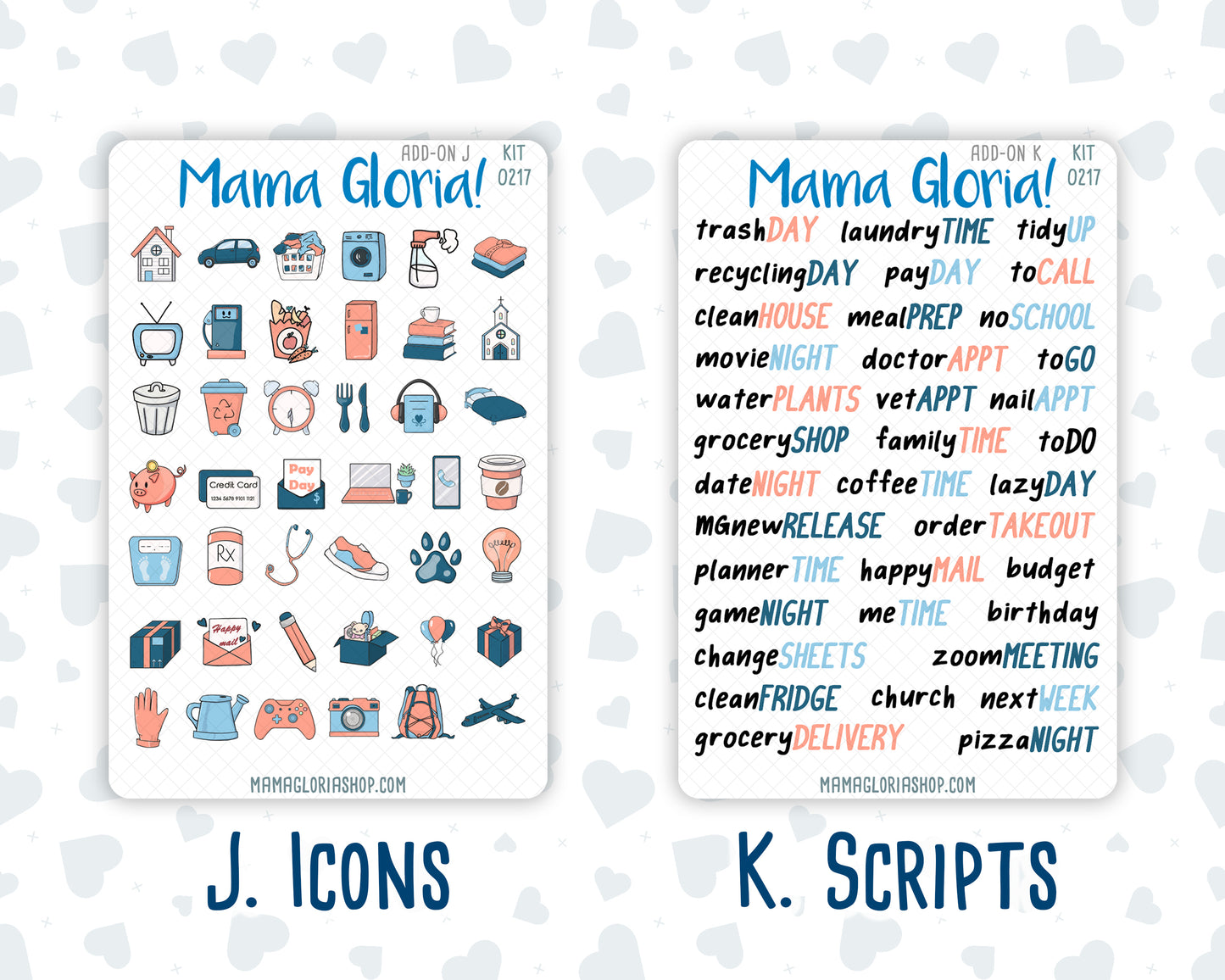 Kit 0217 Add Ons - Once Upon A Time- May- Planner Stickers - Kit