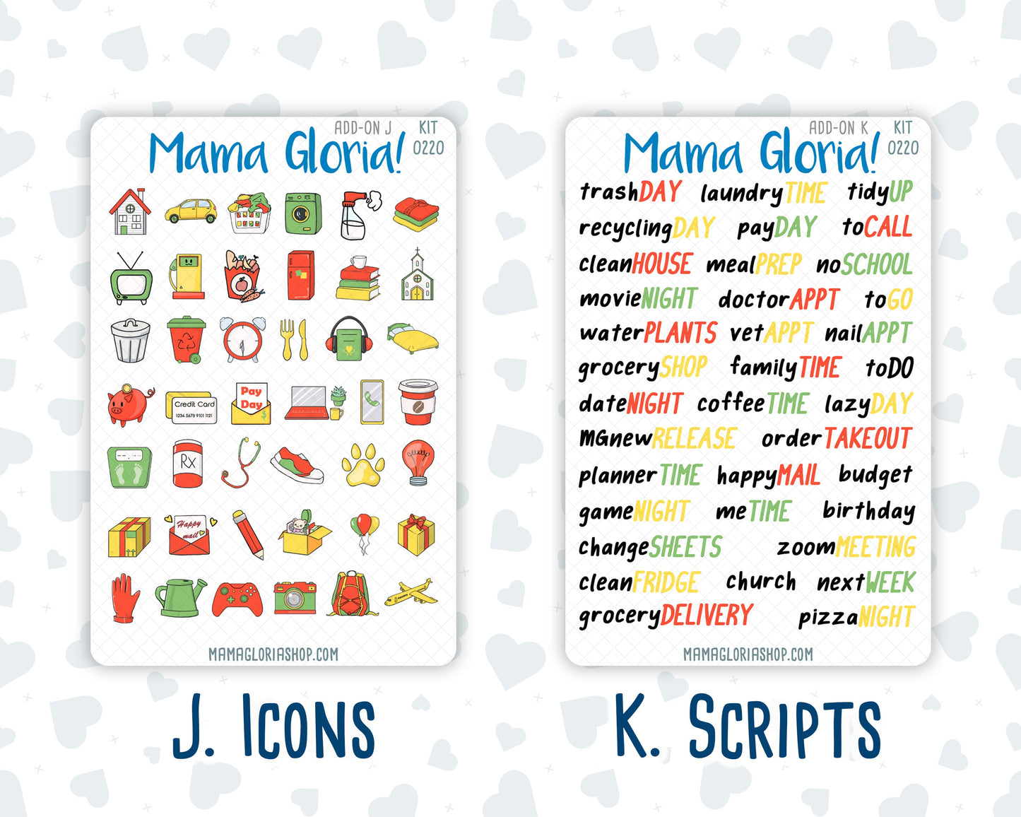 Kit 0220 - Add Ons - June - June Berries - Planner Stickers