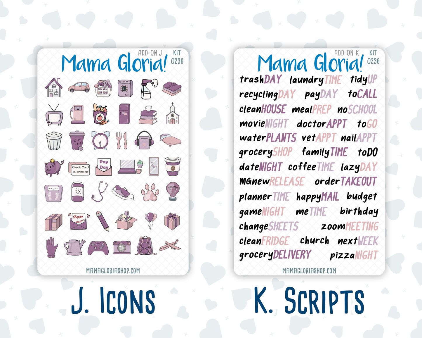 Kit 0236 - Add Ons - October - Sweet & Spooky - Planner Stickers
